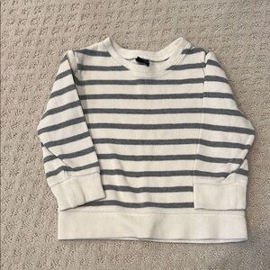 babyGap Kids Striped Sweater - Gray and White